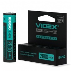 Акум батарейка 18650 контакт Videx 2200mAh