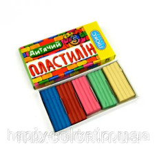 Пластилін 5кол 110гр Люкс