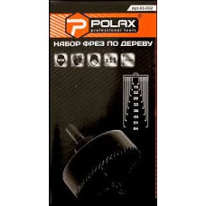 Коронки дерево 11шт Polax 41-002