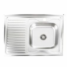 Мийка накладна 0.6мм Zerix 8060L Satin