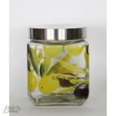 Банка для сипучих скло 1200мл Olive