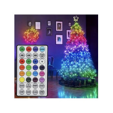 Гірлянда юсб 100 лед 20м пульт rgb RV-301