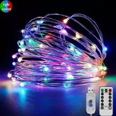 Гірлянда юсб 100 лед 20м пульт rgb