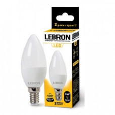 Лампочка е14 6W Свічка Lebron