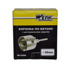 Коронка бетон 68мм Werk