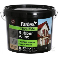 Фарба гумова Farbex 12кг коричнева