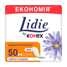 Щоденки Kotex Лідія део 50шт
