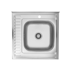 Мийка накладна 0.6мм Zerix 6060R Satin