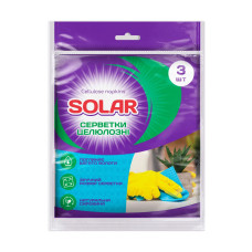 Серветки целюлозні 3шт Solar