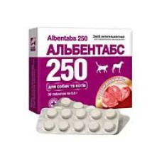 Таблетка від глистів Альбентас 250 25%
