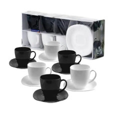 Сервіз чайний 12пр 220мл Carine Black & White