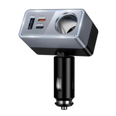 Авто зарядка 1юс-2TypeC Hoco Z65A 165w