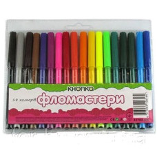 Фломастери 18цв Кнопка