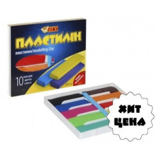 Пластилін 10цв 200гр Тики