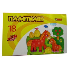 Пластилін 18цв 270гр Тікі