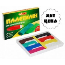 Пластилін 8цв 160гр Тікі