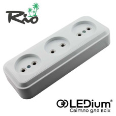 Розетка накл. 3-я Ledium Rio-Ono