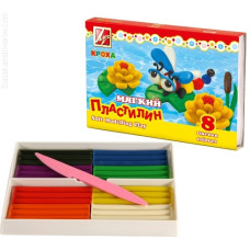 Пластилін 8цв 200гр Кідс