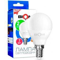 Лампочка е14 7w куля Біом 566