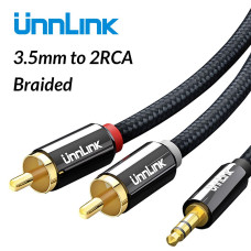 Шнур АUX 3.5м 2RCA 1.5 м