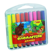 Фломастери 18цв Тікі Джамбо