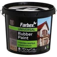 Фарба гумова Farbex 6кг коричнева