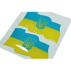 Наклейка рельеф Україна 2шт