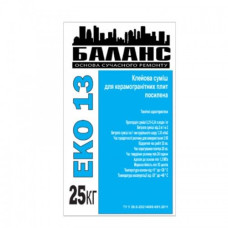 Клей для плитки керамо-граніт ЕКО-13 25кг