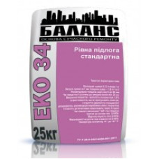 Клей рівна підлога ЕКО 34 25кг 3-15мм