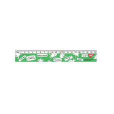 Лінійка 20см пластик Неон