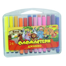 Фломастери 24цв Тики