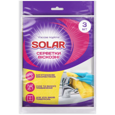 Серветки віскозні 3шт Solar