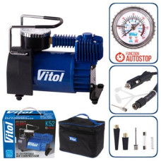Компресор авто.Vitol K-52 150PSI / 15A / 40L автостоп
