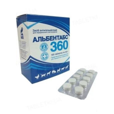 Таблетка від глистів Альбентас 360 36%