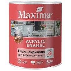 Емаль акрилова 2.3 л Maxima Біла