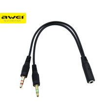 Шнур АUX 2в1 Awei 002