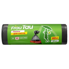 Пакет сміттєвий вузол 60л/20шт Frau Tau