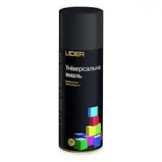Аерозоль чорний глянець Lider