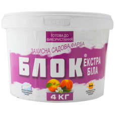 Фарба для дерева 4кг Блок екстра біла