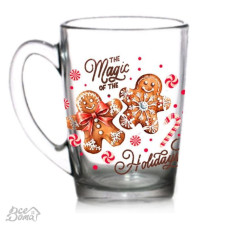 Чашка скло 330мл Magic hilidays