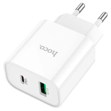 Зарядка блок 1юсб+Type C Hoco C80А 3.1а 20W