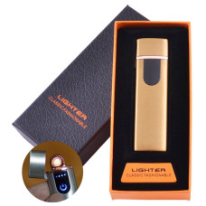 Запальничка ЮСБ імпульсна HL-101-2 gold сенсор