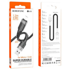 Шнур зарядка мікро Borofone BX113 (2м 2.4a)