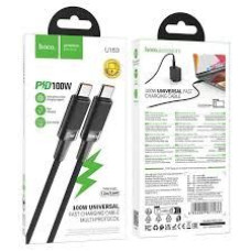 Шнур зарядка тип С-тип С Hoco U153 1.2м 100w