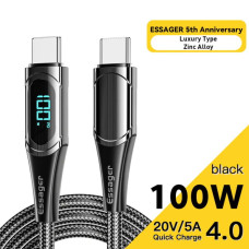 Шнур зарядка тип С Essager Lcd YD03 100w