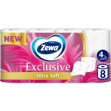 Папір туалетний 8шт Zewa Ultra soft 4x