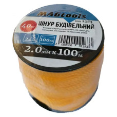 Нитка будівельна кол. 100м 2мм