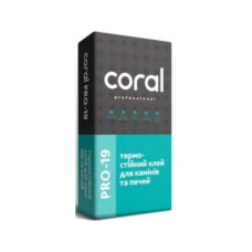 Клей для камінів Coral 19 5кг