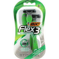 Станок чоловічий BIC 3 сенсетів (3) зелений