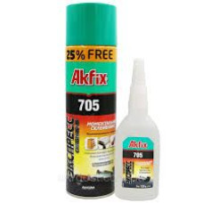 Клей універсал Akfix 125г+Активатор 500мл 705